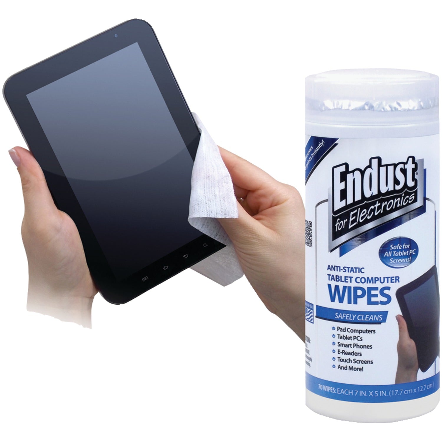 Endust for Electronics Tablet Wipes, 70-ct