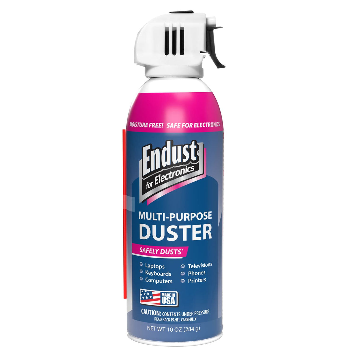 Endust for Electronics Moisture-Free Precision Duster, 10-Oz. Aerosol with Extension Straw and Safety Bitterant, 1 Pack