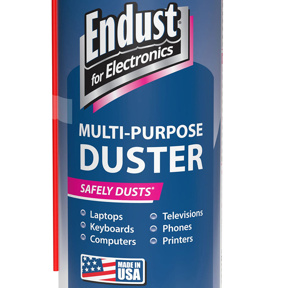Endust for Electronics Moisture-Free Precision Duster, 10-Oz. Aerosol with Extension Straw and Safety Bitterant, 1 Pack