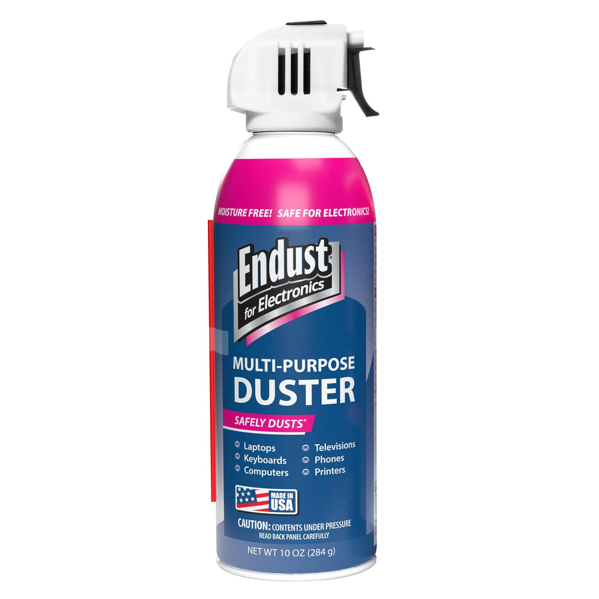 Endust for Electronics Moisture-Free Precision Duster, 10-Oz. Aerosol with Extension Straw and Safety Bitterant, 2 Pack