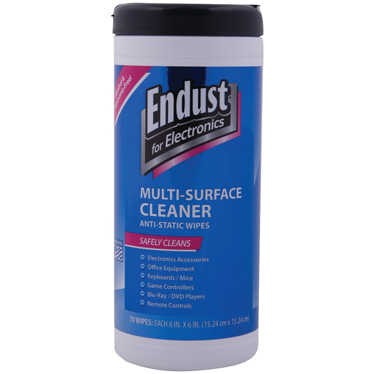Endust for Electronics Antistatic Pop-up Wipes, 70 Count