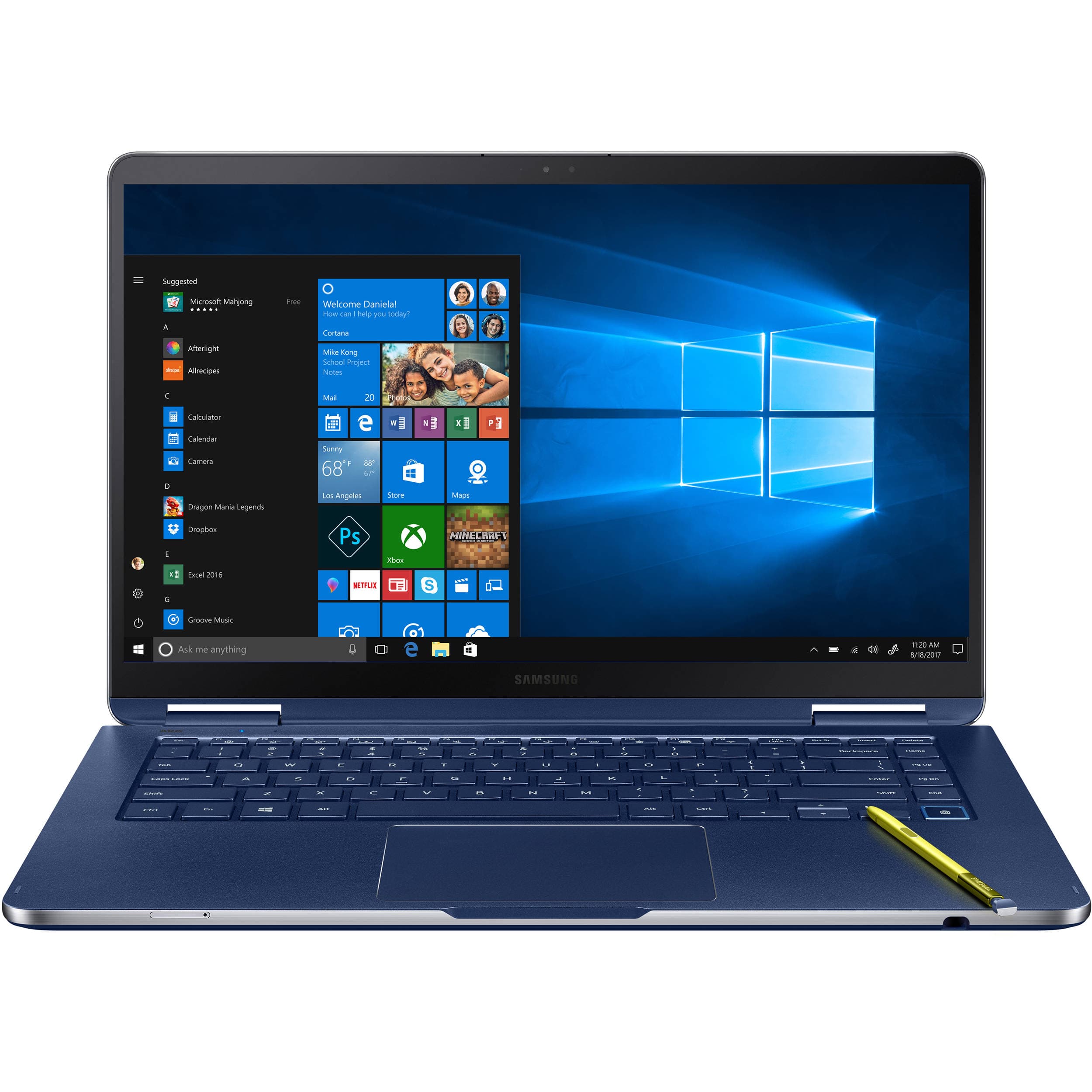Samsung Notebook 9 Pen 15" FHD i7-8565U 16GB 1TB W10H, Blue - Certified Refurbished