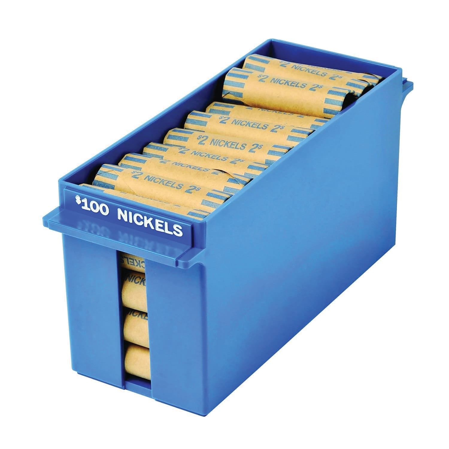 Nadex Coins Large Capacity Rolled Nickels Coin Storage Box