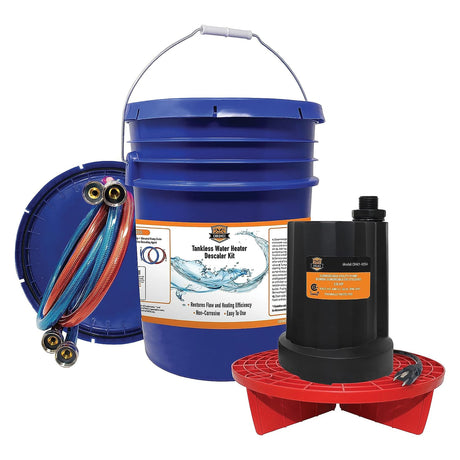 Chromex Tankless Water Heater Flushing Kit - Just Add Vinegar or Your Own Descaler Solution