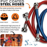 Chromex Tankless Water Heater Flushing Kit - Just Add Vinegar or Your Own Descaler Solution
