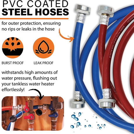 Chromex Tankless Water Heater Flushing Kit - Just Add Vinegar or Your Own Descaler Solution