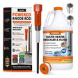 Chromex Powered Titanium Anode Rod Kit for Most 40- to 89-Gallon Water Heater Tanks with 1-Gallon Descaler/Flush Solution to Eliminate Sulfur Smell