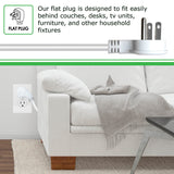 Digital Energy 12-AC Outlet and 2-USB Port 4200-Joules Surge Protector Power Strip, 6-Ft. Cord with Flat Plug, DEE1-1122