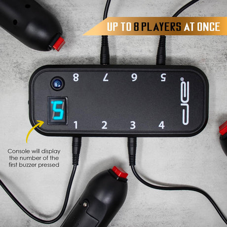 Digital Energy Handheld Buzzer Game System Console with 8 Joystick Buzzers