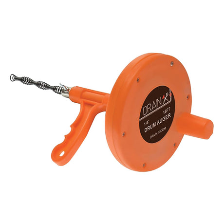 DrainX Plumbing Snake Drain Auger, 16 Ft.