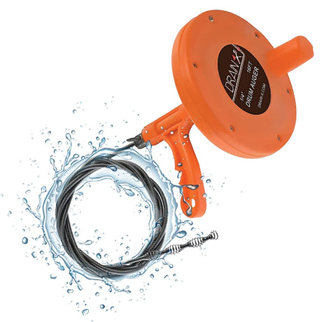 DrainX Plumbing Snake Drain Auger, 16 Ft.