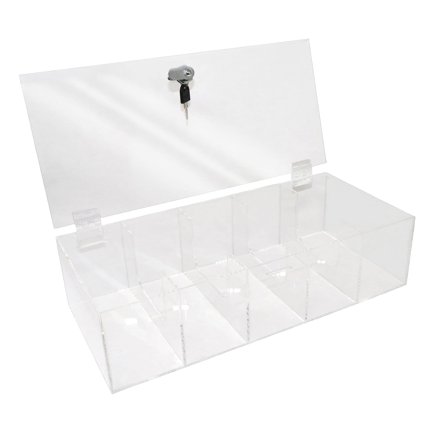 Nadex Coins 5-Compartment Currency Tray with Locking Cover
