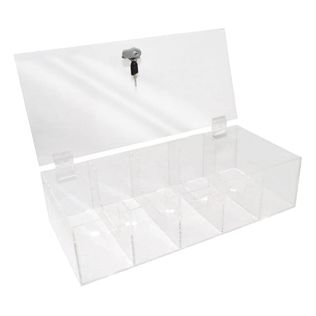 Nadex Coins 5-Compartment Currency Tray with Locking Cover