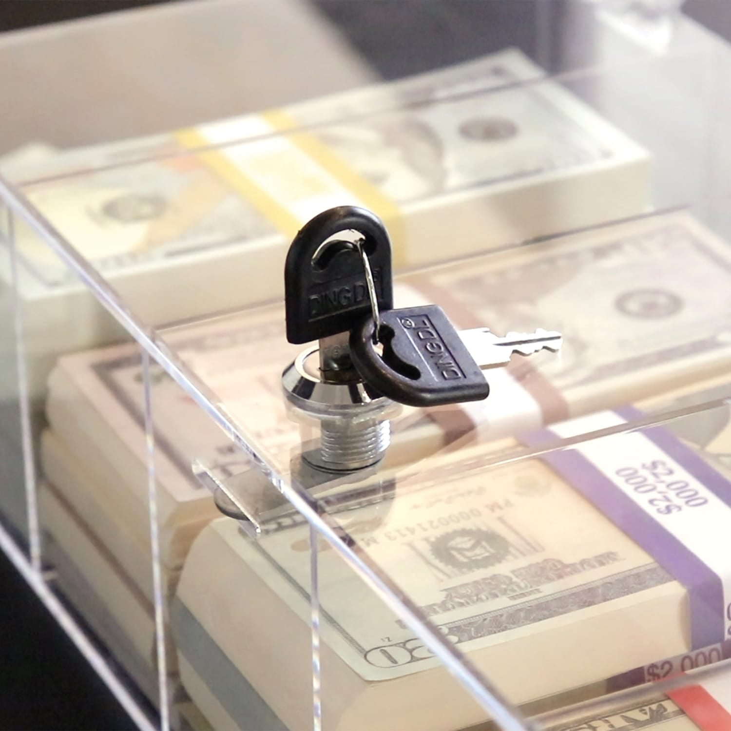Nadex Coins 5-Compartment Currency Tray with Locking Cover