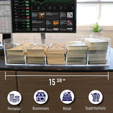 Nadex Coins 5-Compartment Currency Tray