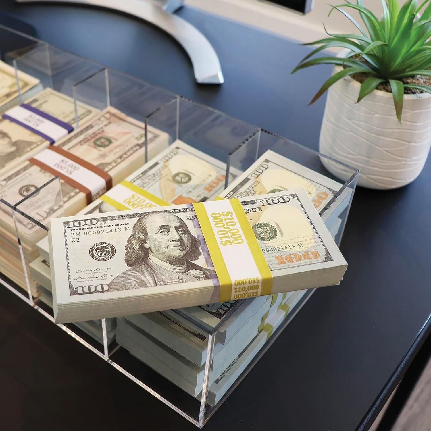 Nadex Coins 5-Compartment Currency Tray