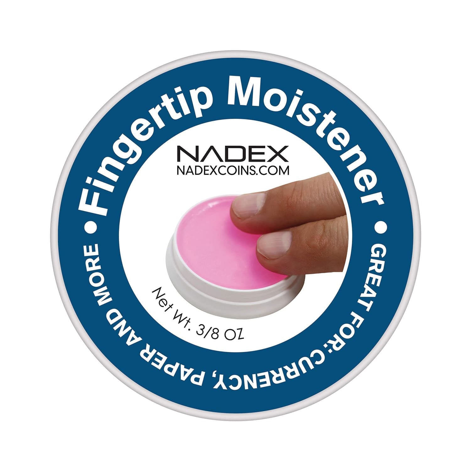 Nadex Coins Fingertip Moistener Pads, 3 Pack