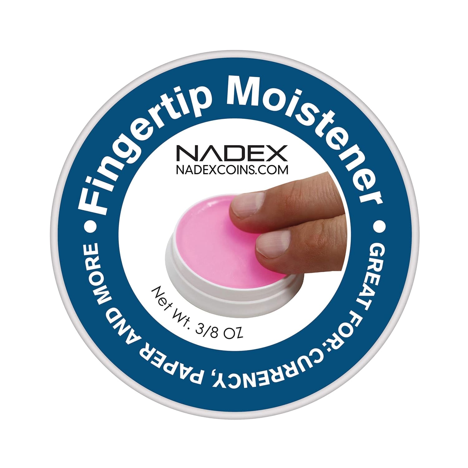 Nadex Coins Fingertip Moistener Pads, 12 Pack