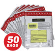 Nadex Coins Tamper-Evident 9-In. x 12-In. Opaque FRAUDSTOPPER Bank Deposit Bags, 50 Pack