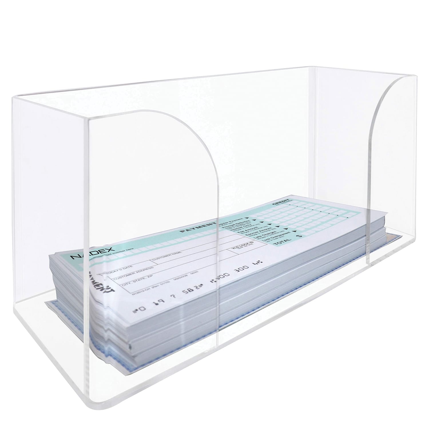 Nadex Coins Acrylic Check Tray, Clear