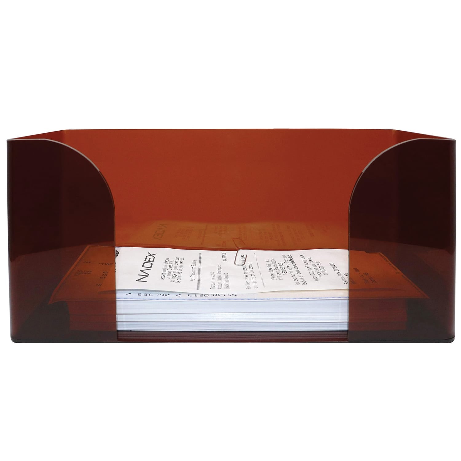 Nadex Coins Acrylic Check Tray, Brown