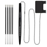 Nadex Coins Ball and Chain Security Pen Set, 1 Pen, Black