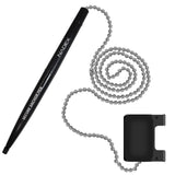 Nadex Coins Ball and Chain Security Pen Set, 1 Pen, Black