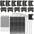Nadex Coins Ball and Chain Security Pen Set, 12 Pen, Black