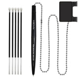 Nadex Coins Ball and Chain Security Pen Set, 12 Pen, Black