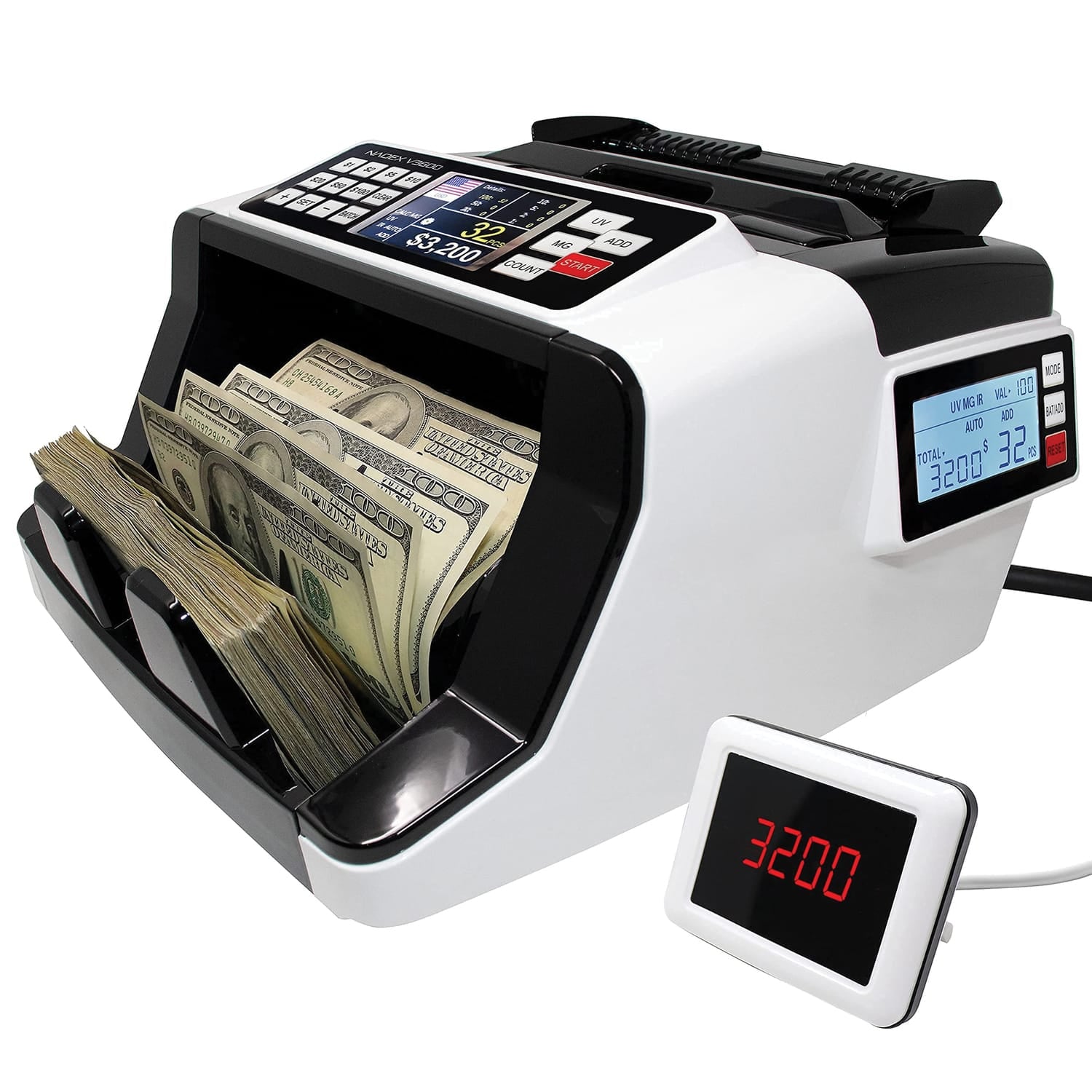 Nadex Coins V3600 Money Counter and Counterfeit Detector