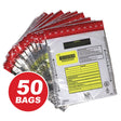 Nadex Coins Tamper-Evident 9-In. x 12-In. Clear FRAUDSTOPPER Bank Deposit Bags, 50 Pack