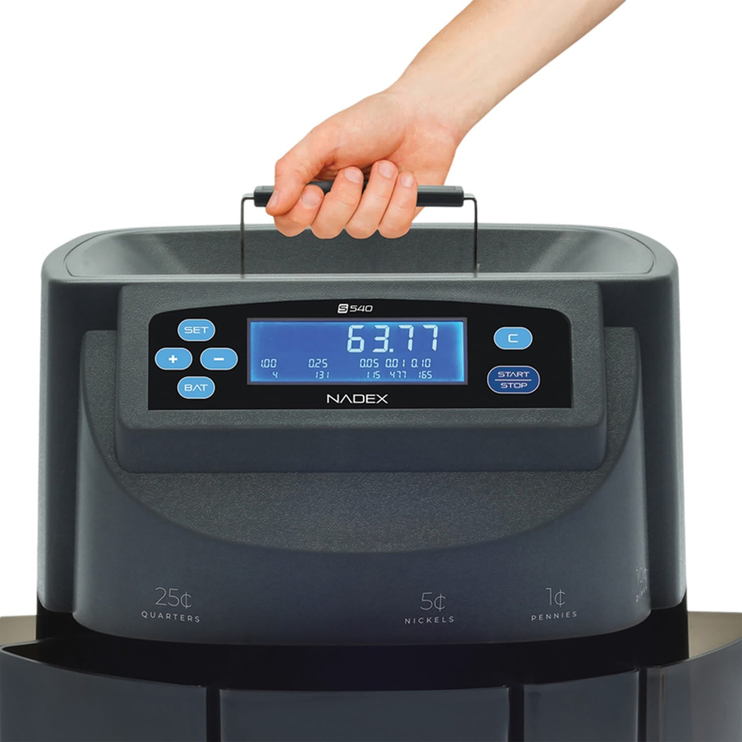 Nadex Coins S540 Coin Counting Sorter and Coin Roll Wrapper