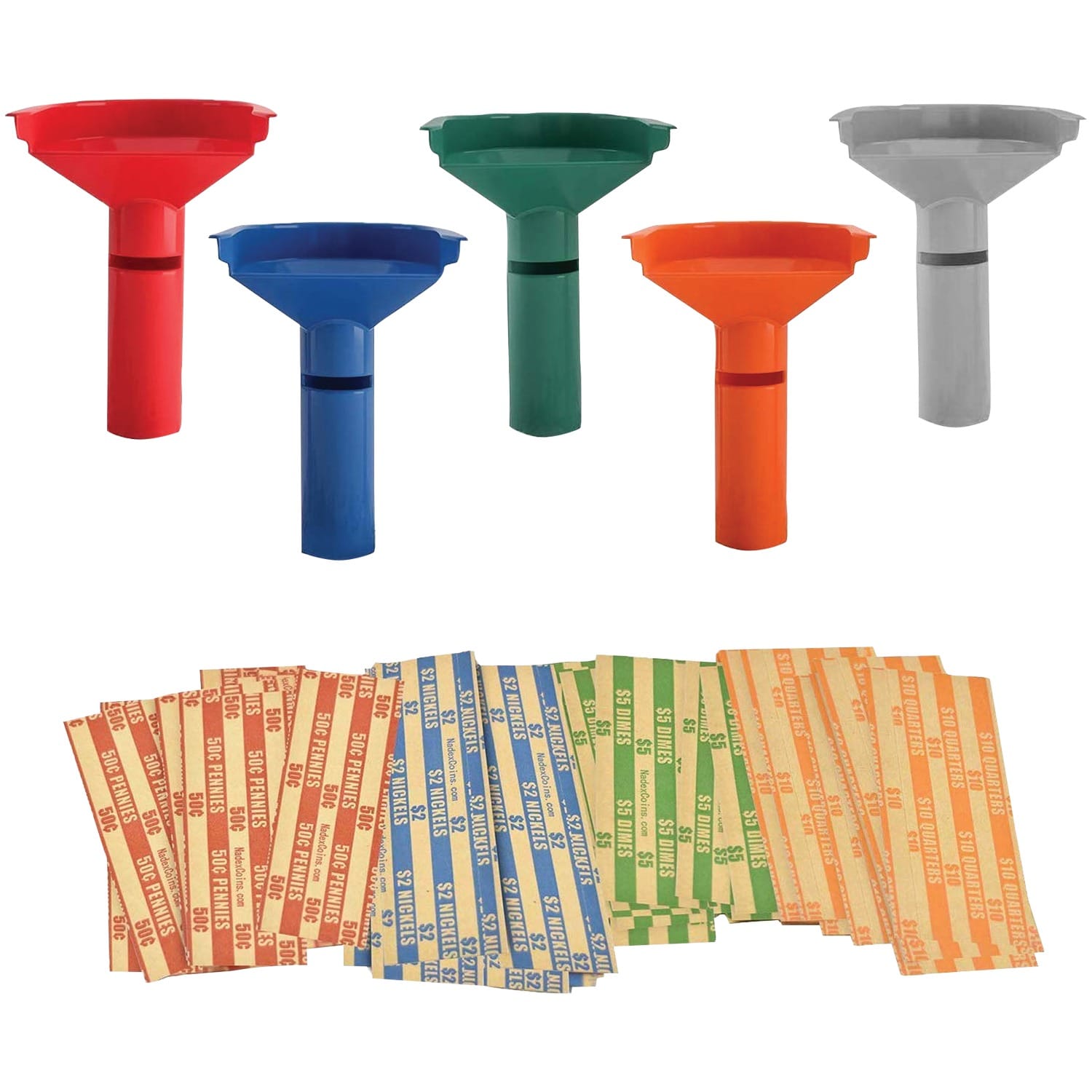 Nadex Coins Easy-Wrap Coin Stacking Tubes