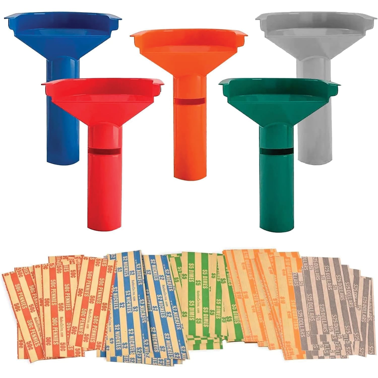 Nadex Coins Easy-Wrap Coin Stacking Tubes