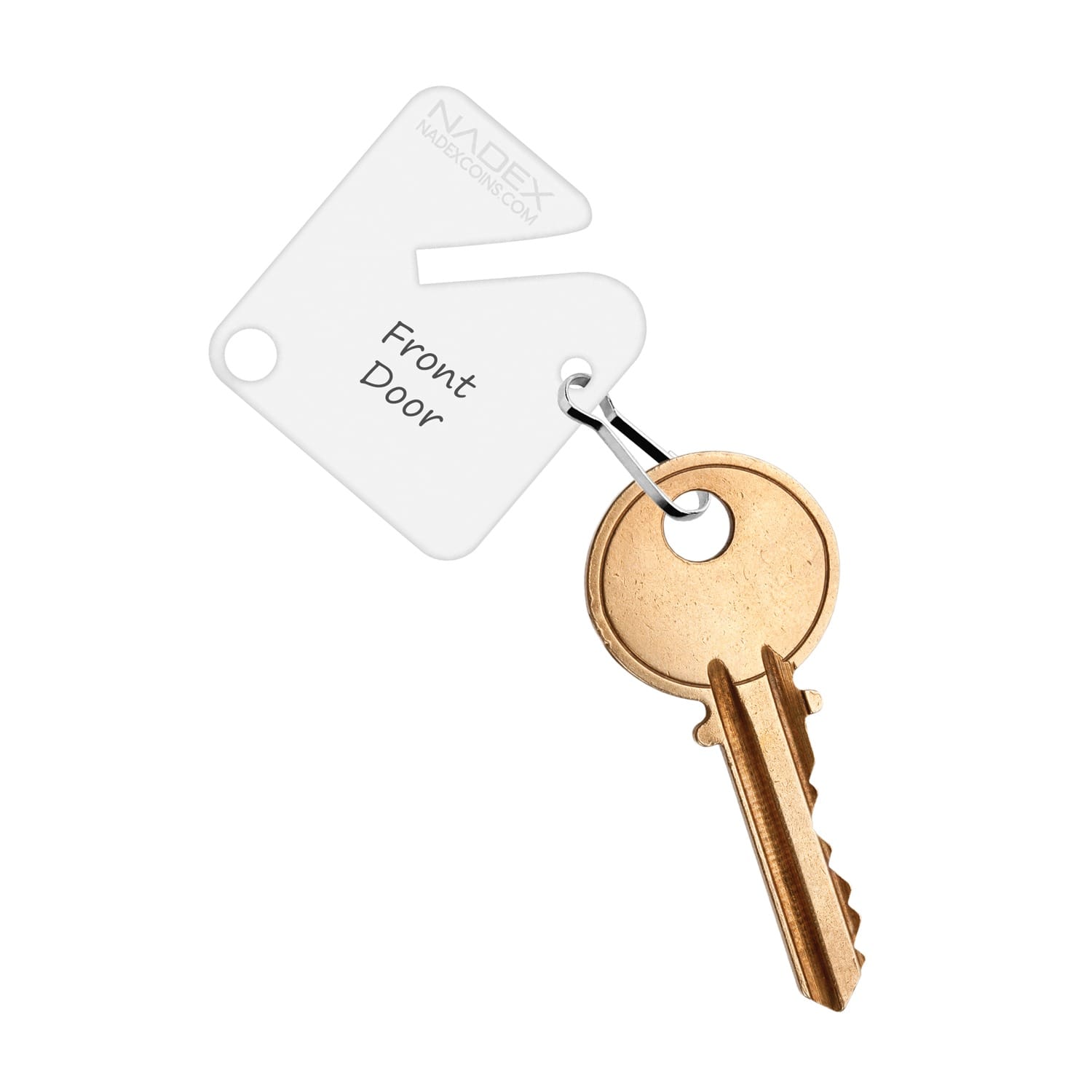 Nadex Coins Slotted Key Tags, 20 Pack