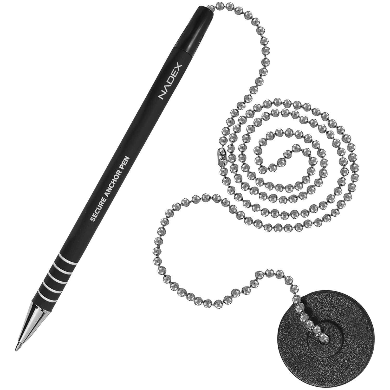 Nadex Coins 4-Pack Secure Counter Ballpoint Pens, Black