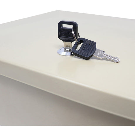 Nadex Coins Fire-Retardant Security Box with Keyed Lock