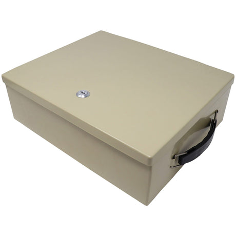 Nadex Coins Fire-Retardant Security Box with Keyed Lock