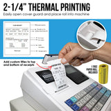 Nadex Coins CR360 Thermal-Print Electronic Cash Register, White