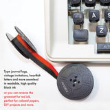 Nadex Coins Twin-Spool Typewriter Ribbon for Manual Typewriters, Red/Black