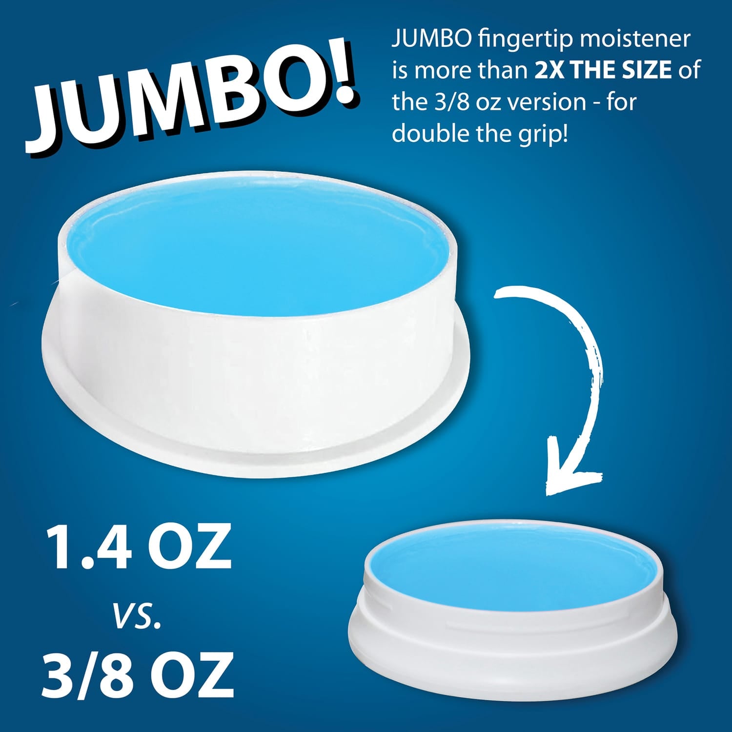 Nadex Coins Jumbo 1.41-Oz. Non-Slip Cash-Counting Fingertip Moistener Pads