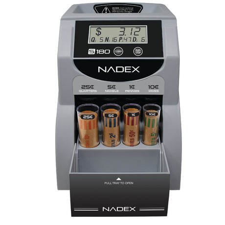Nadex Coins S180 Digital Coin Counter, Sorter, and Wrapper