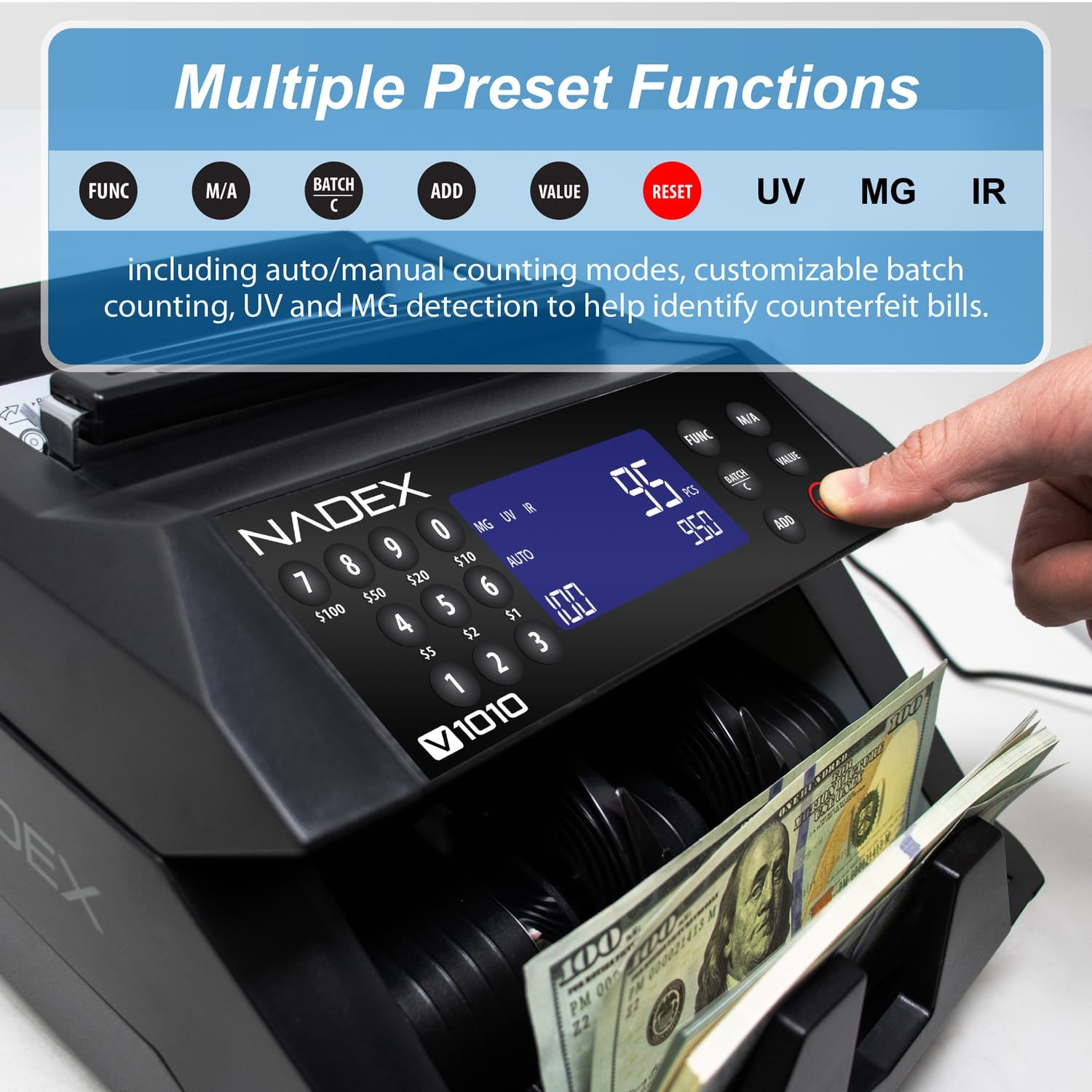 Nadex Coins V1010 Bill-Counting Machine