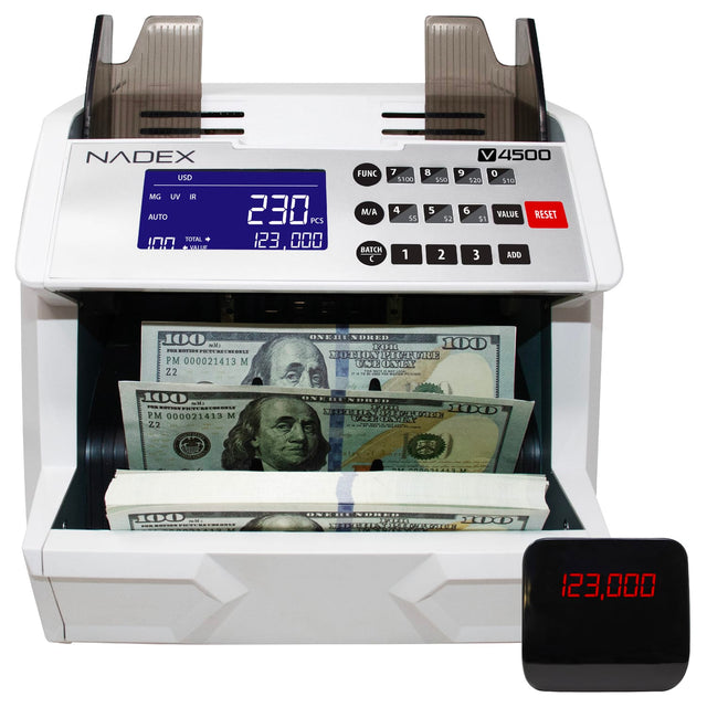 Nadex Coins V4500 Front-Loading Bill Counting Machine