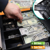 Nadex Coins CR260 Electronic Cash Register with Steel Drawer, Thermal Printer, Operator and Customer Displays, and User-Friendly Interface