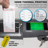 Nadex Coins CR318 POS Electronic Cash Register with Steel Drawer, Thermal Printer, and Multi-Clerk Support