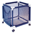 Pool Bins Pool Storage Organizer Mesh Rolling Pool Equipment Bin, Mini, Blue