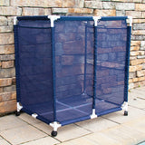 Pool Bins Pool Storage Mesh Rolling Organizer, Extra Large, 35 In. x 25.4 In. x 37.5 In., PB-L300