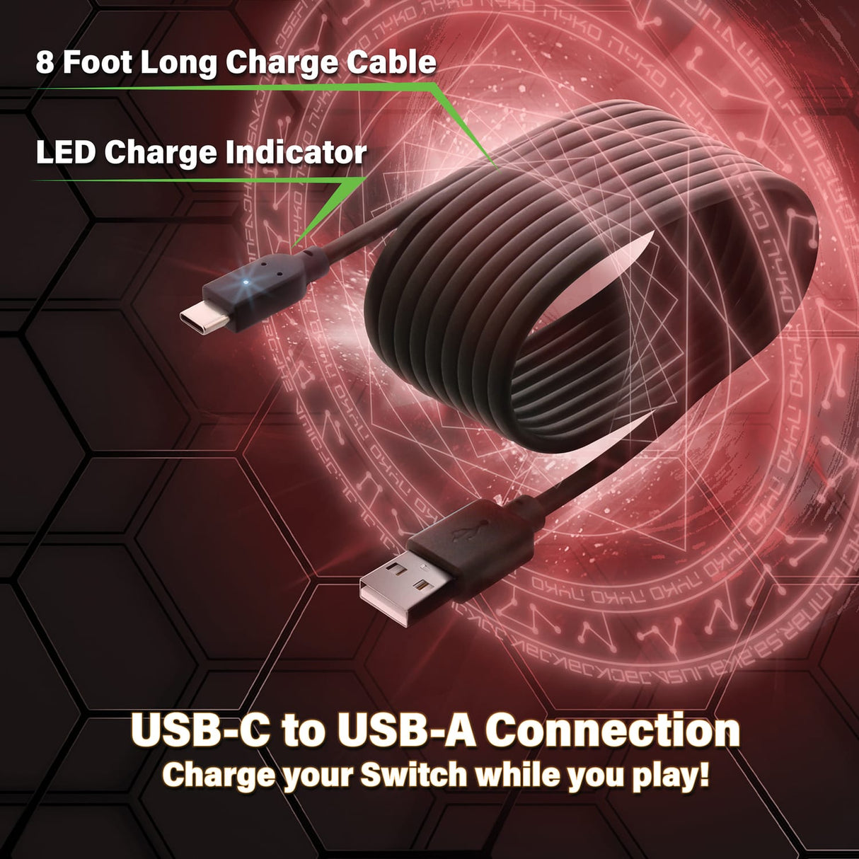 Nyko Charge Link for Nintendo Switch, Switch Lite, and Switch OLED