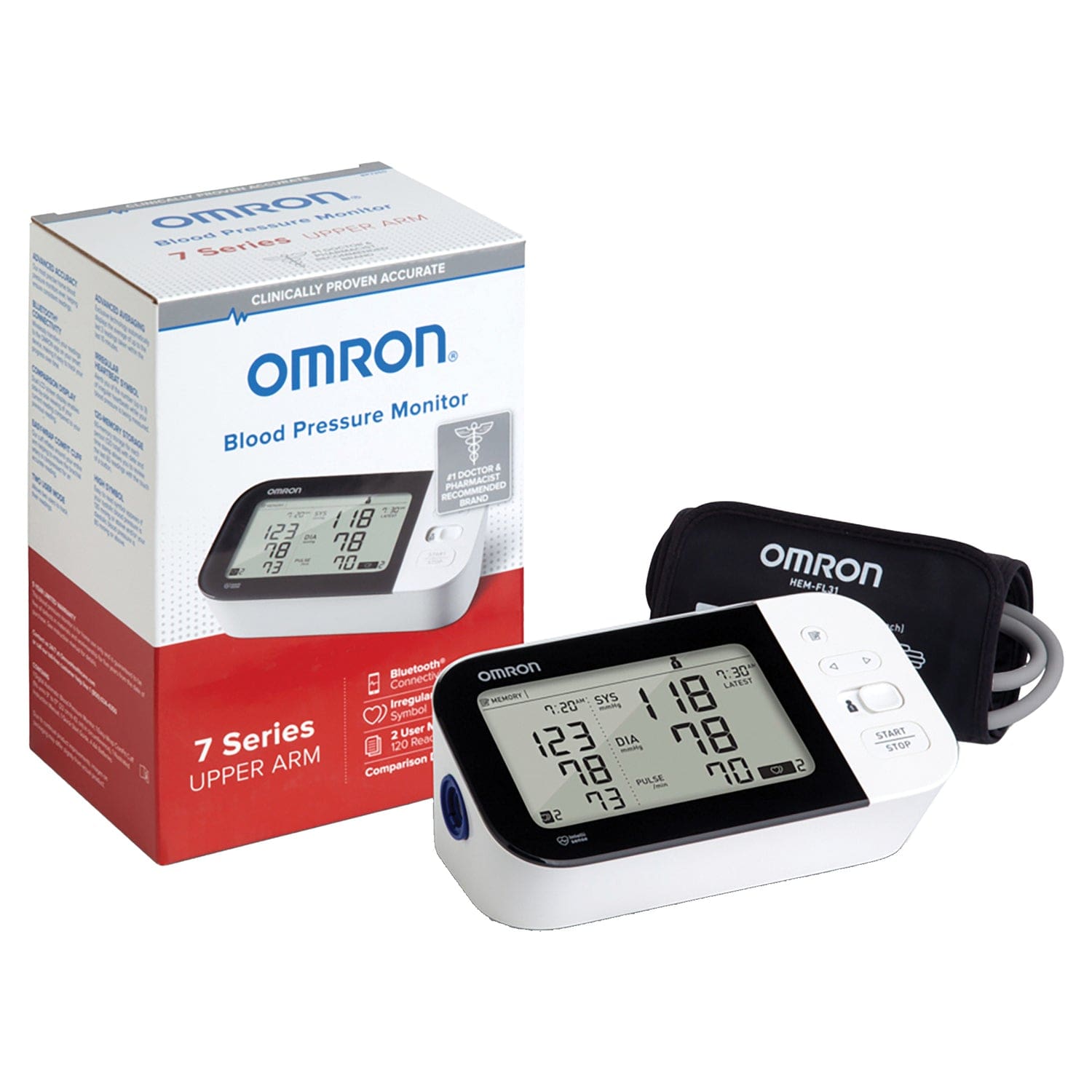 Omron 7 Series Wireless Upper Arm Blood Pressure Monitor